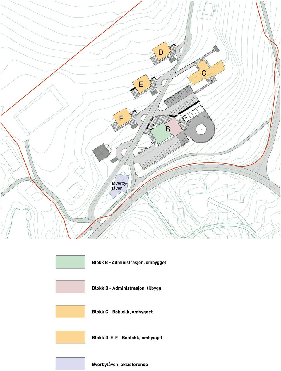 WC Dusj Dusj WC Garderobe renholdsentral husøk hcwc Husholdnigslager 9 bad bad renholdsentral Garderobe korridor vaktmester 10 Ventilasjon omkledning omkledning trapperom garderobe VF Kjøkken 11