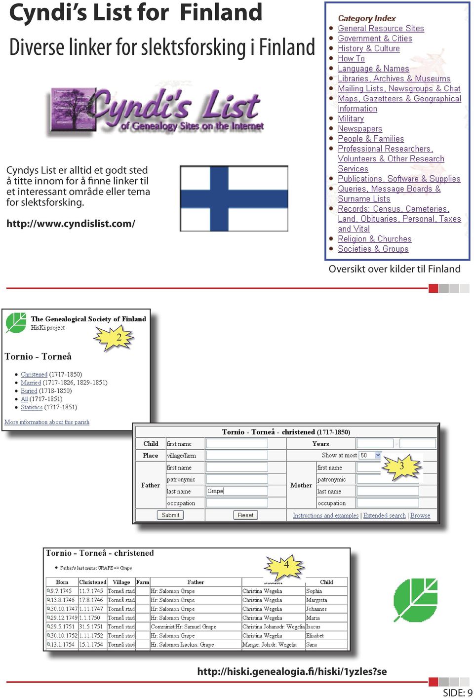 interessant område eller tema for slektsforsking. http://www.cyndislist.