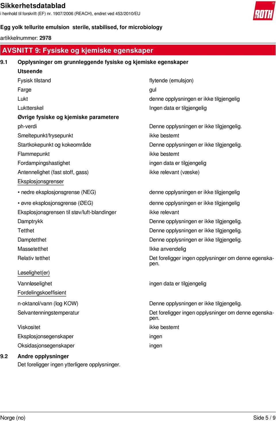 kokeområde Flammepunkt Fordampingshastighet Antennelighet (fast stoff, gass) Eksplosjonsgrenser nedre eksplosjonsgrense (NEG) øvre eksplosjonsgrense (ØEG) Eksplosjonsgrensen til støv/luft-blandinger