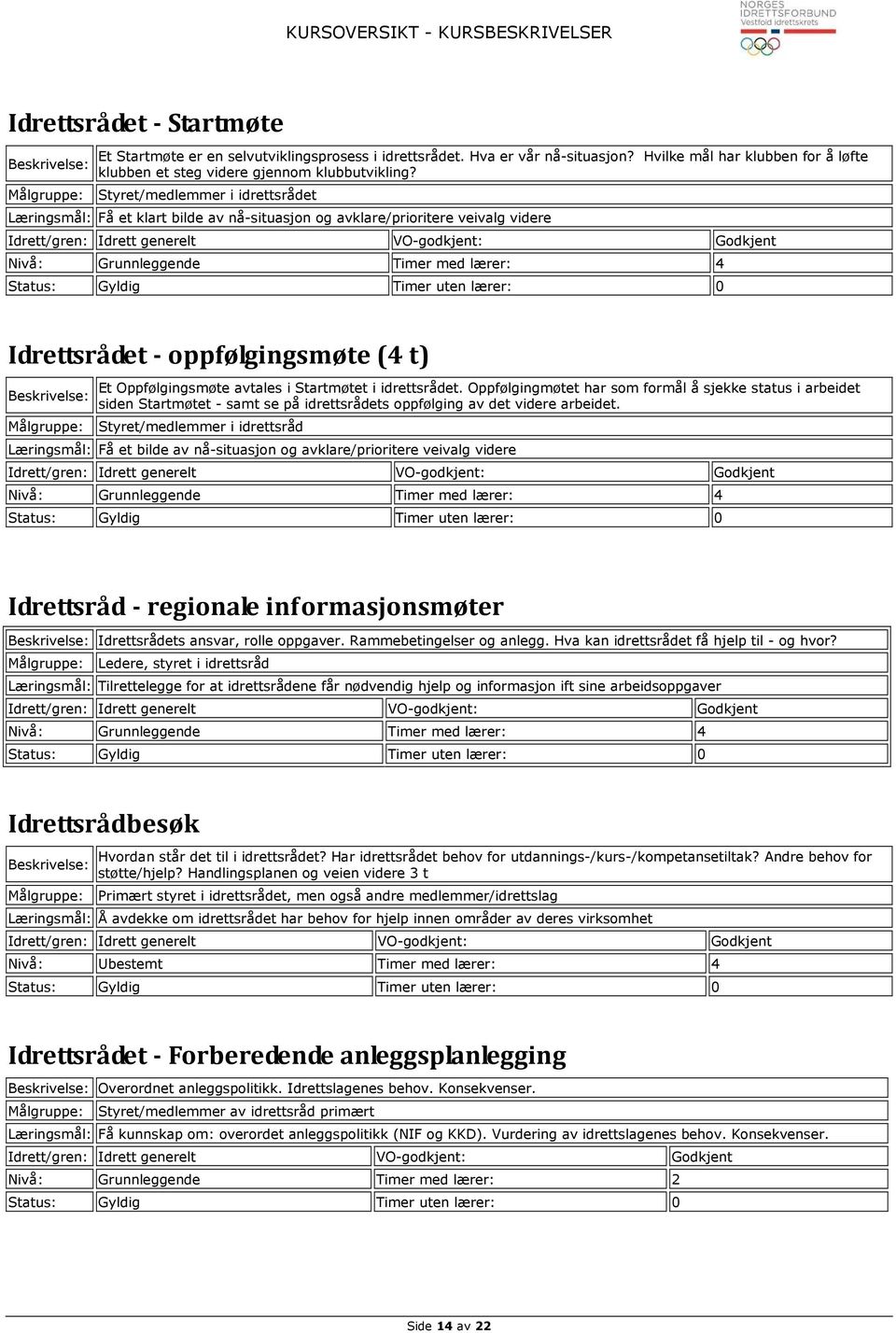 Oppfølgingmøtet har som formål å sjekke status i arbeidet siden Startmøtet - samt se på idrettsrådets oppfølging av det videre arbeidet.