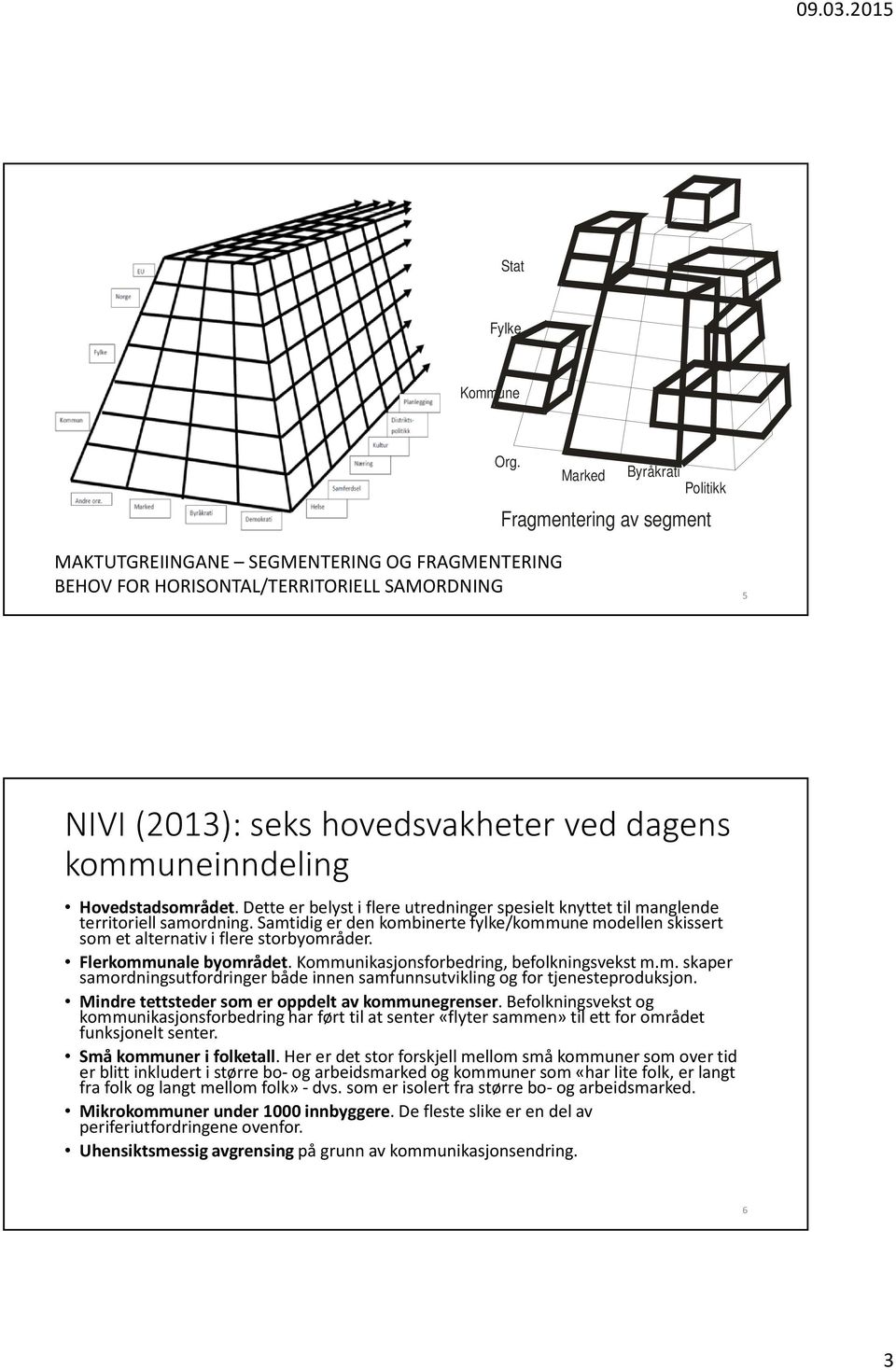 kommuneinndeling Hovedstadsområdet. Dette er belyst i flere utredninger spesielt knyttet til manglende territoriell samordning.