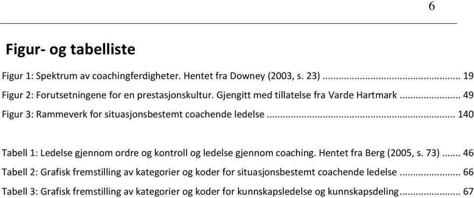 .. 49 Figur 3: Rammeverk for situasjonsbestemt coachende ledelse... 140 Tabell 1: Ledelse gjennom ordre og kontroll og ledelse gjennom coaching.