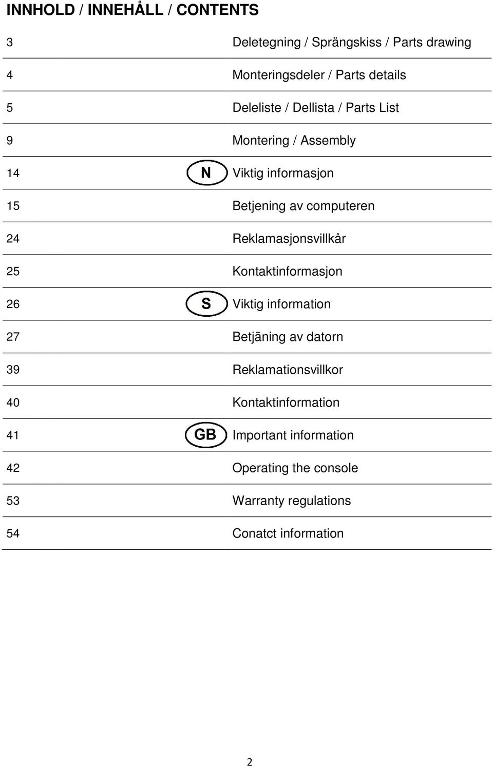 Reklamasjonsvillkår 25 Kontaktinformasjon 26 Viktig information 27 Betjäning av datorn 39 Reklamationsvillkor 40