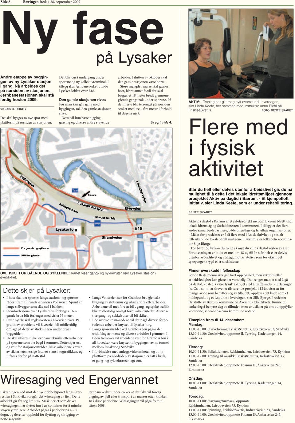 I tillegg skal Jernbaneverket utvide Lysaker-lokket over E18. Den gamle stasjonen rives Før man kan gå i gang med byggingen, må den gamle stasjonen rives.