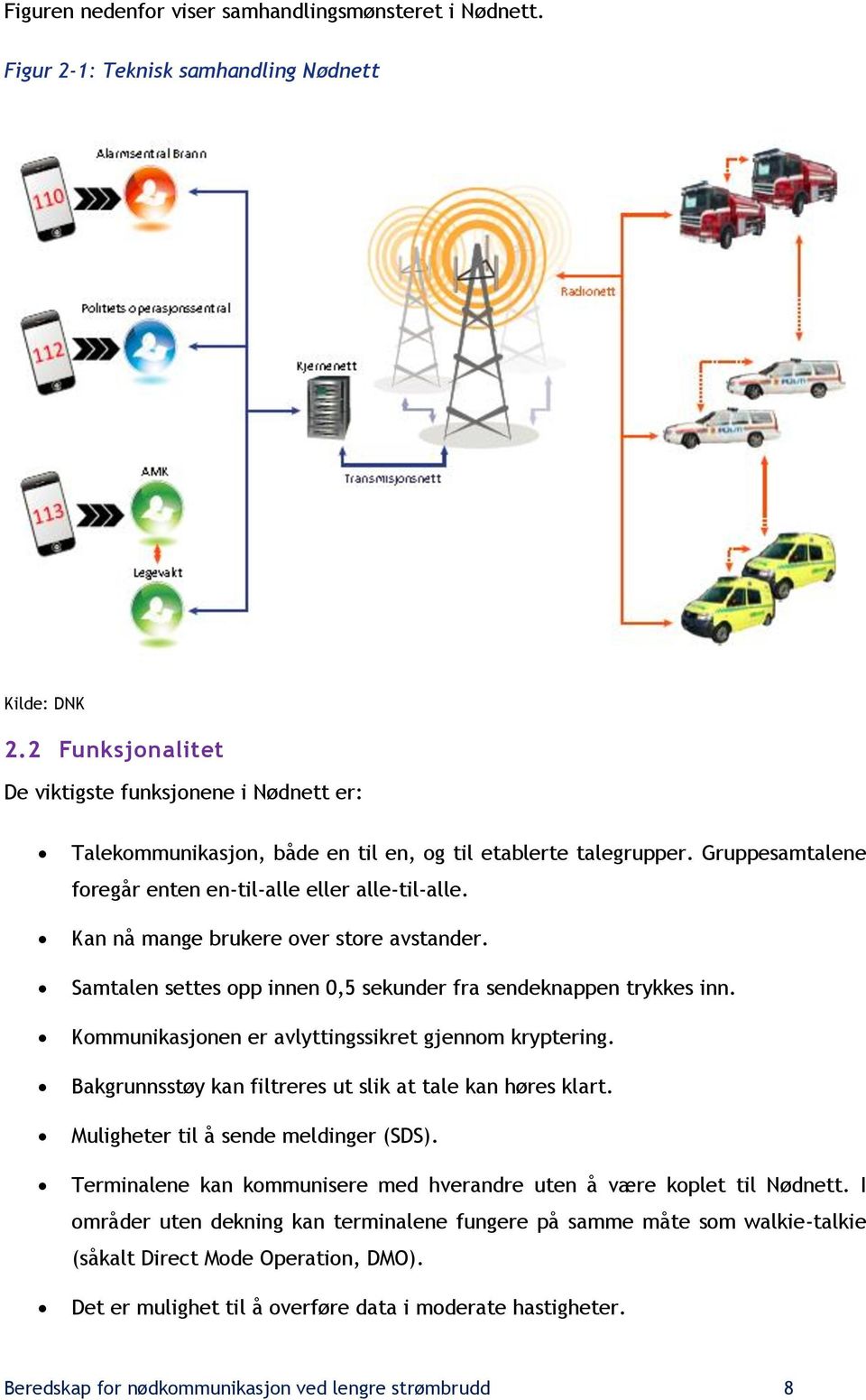 Kan nå mange brukere over store avstander. Samtalen settes opp innen 0,5 sekunder fra sendeknappen trykkes inn. Kommunikasjonen er avlyttingssikret gjennom kryptering.