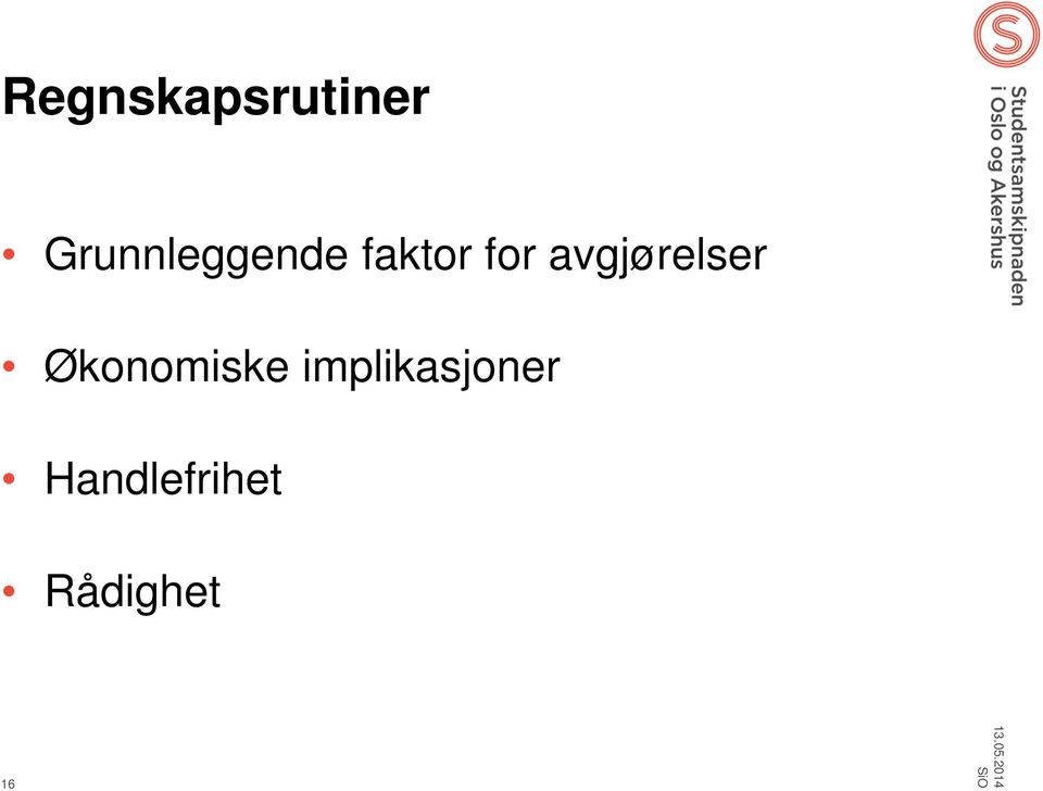 avgjørelser Økonomiske