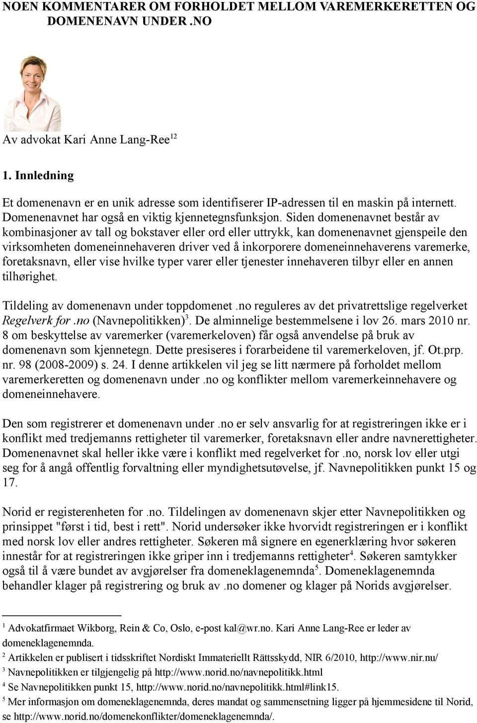 Siden domenenavnet består av kombinasjoner av tall og bokstaver eller ord eller uttrykk, kan domenenavnet gjenspeile den virksomheten domeneinnehaveren driver ved å inkorporere domeneinnehaverens