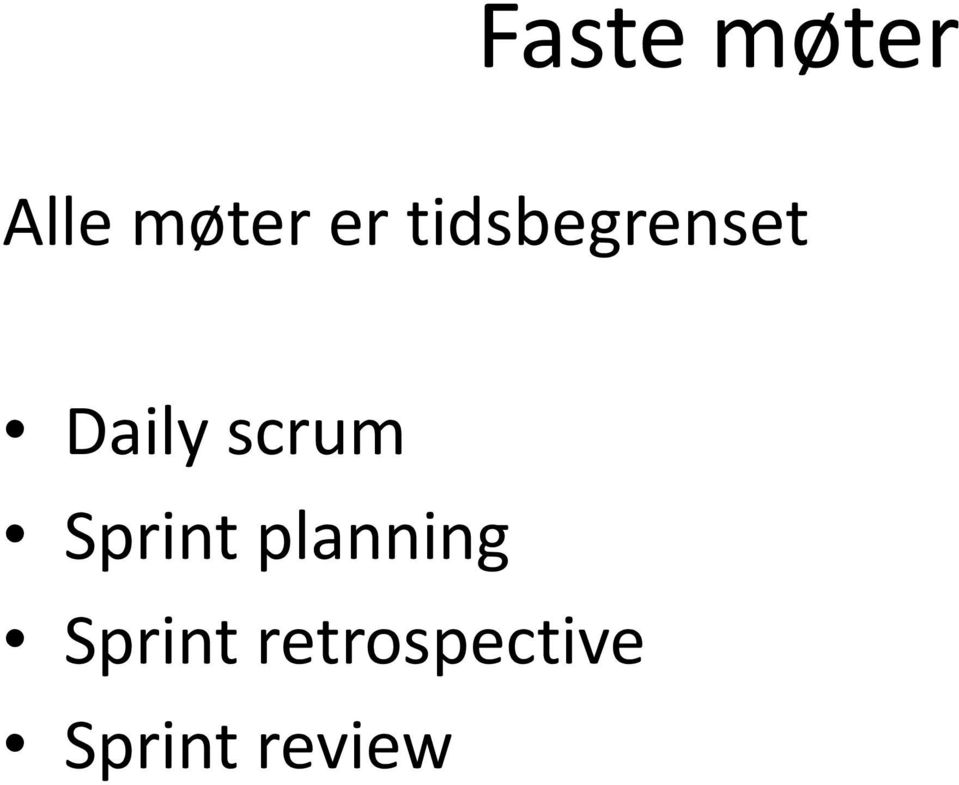 Sprint planning Sprint