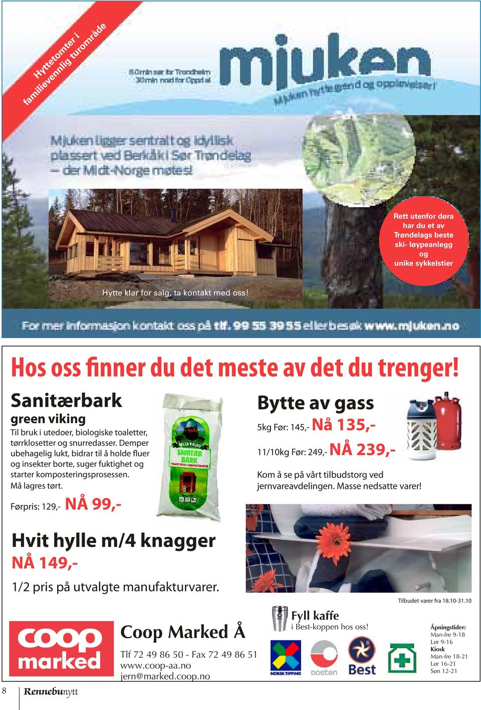 Demper ubehagelig lukt, bidrar til å holde fluer og insekter borte, suger fuktighet og starter komposteringsprosessen. Må lagres tørt.