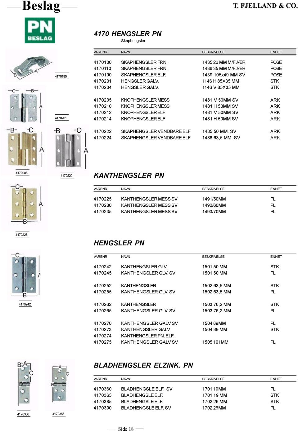 1146 V 85X35 MM STK 4170201 4170205 KNOPHENGSLER MESS 1481 V 50MM SV ARK 4170210 KNOPHENGSLER MESS 1481 H 50MM SV ARK 4170212 KNOPHENGSLER ELF 1481 V 50MM SV ARK 4170214 KNOPHENGSLER ELF 1481 H 50MM