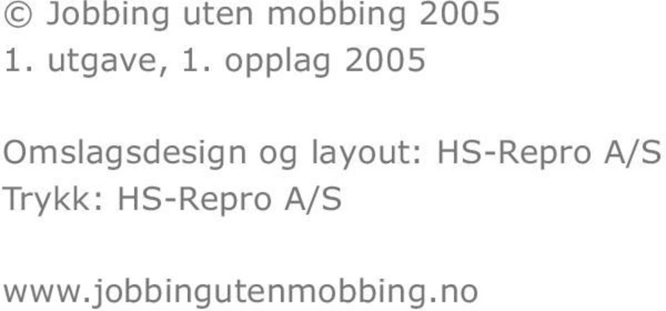 opplag 2005 Omslagsdesign og