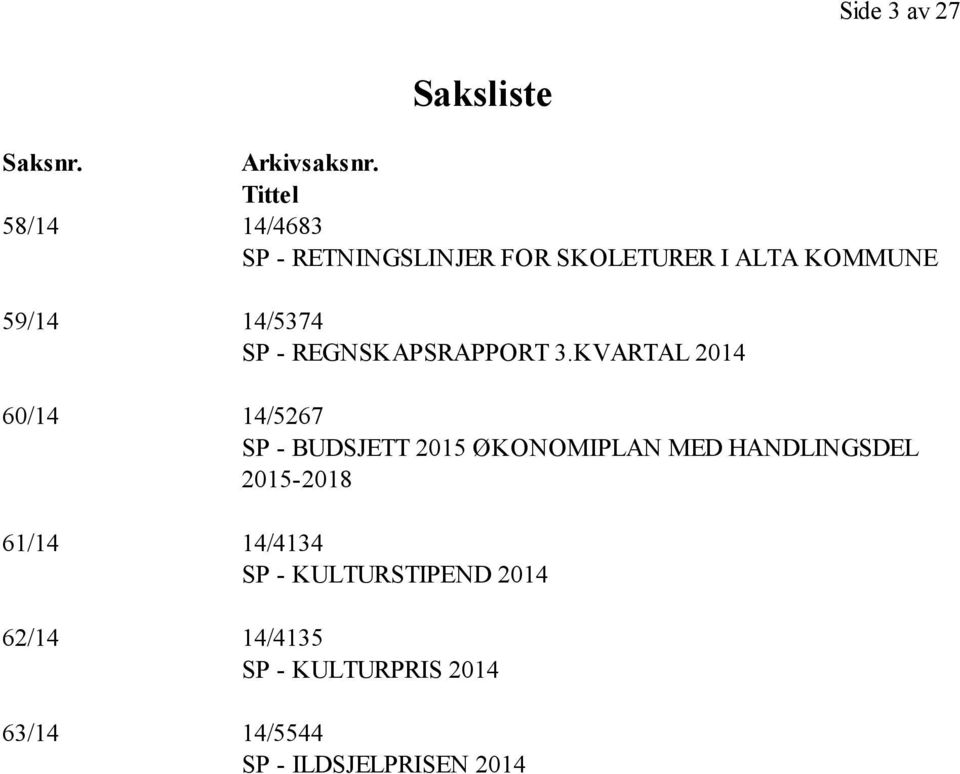 SP - REGNSKAPSRAPPORT 3.