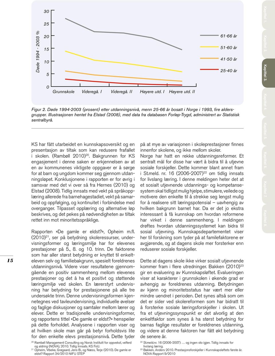 Illustrasjonen hentet fra Elstad (2008), med data fra databasen Forløp-Trygd, administrert av Statistisk sentralbyrå.