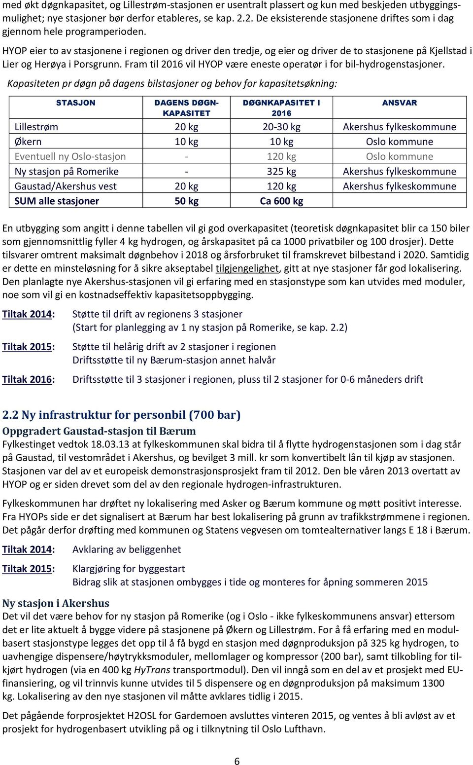 HYOP eier to av stasjonene i regionen og driver den tredje, og eier og driver de to stasjonene på Kjellstad i Lier og Herøya i Porsgrunn.