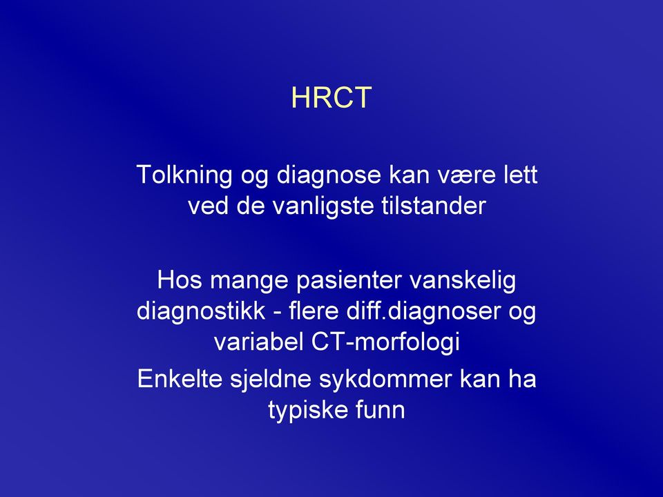 diagnostikk - flere diff.