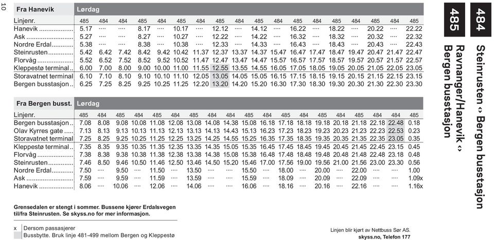 47 21.47 22.47 Florvåg... 5.52 6.52 7.52 8.52 9.52 10.52 11.47 12.47 13.47 14.47 15.57 16.57 17.57 18.57 19.57 20.57 21.57 22.57 Kleppestø terminal... 6.00 7.00 8.00 9.00 10.00 11.00 11.55 12.55 13.