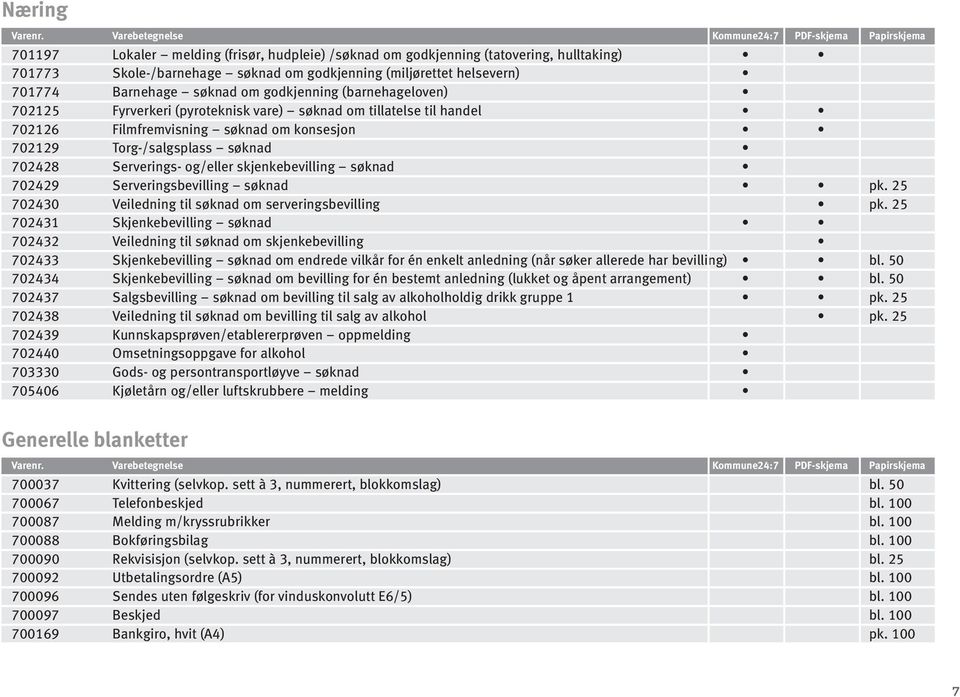 skjenkebevilling søknad 749 Serveringsbevilling søknad pk. 5 743 Veiledning til søknad om serveringsbevilling pk.