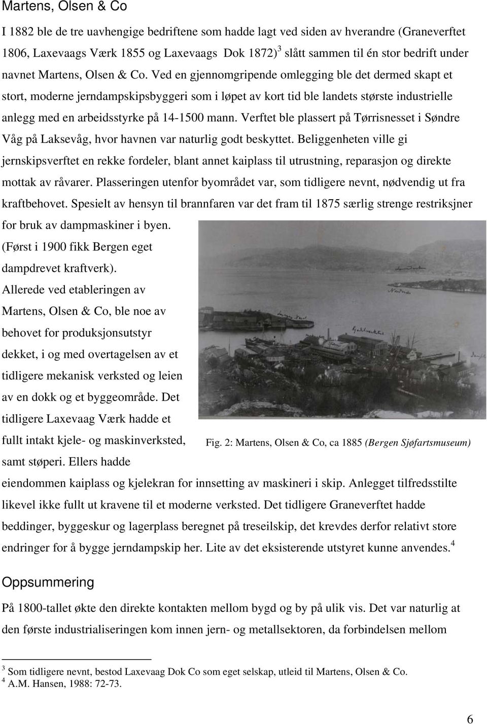 Ved en gjennomgripende omlegging ble det dermed skapt et stort, moderne jerndampskipsbyggeri som i løpet av kort tid ble landets største industrielle anlegg med en arbeidsstyrke på 14-1500 mann.