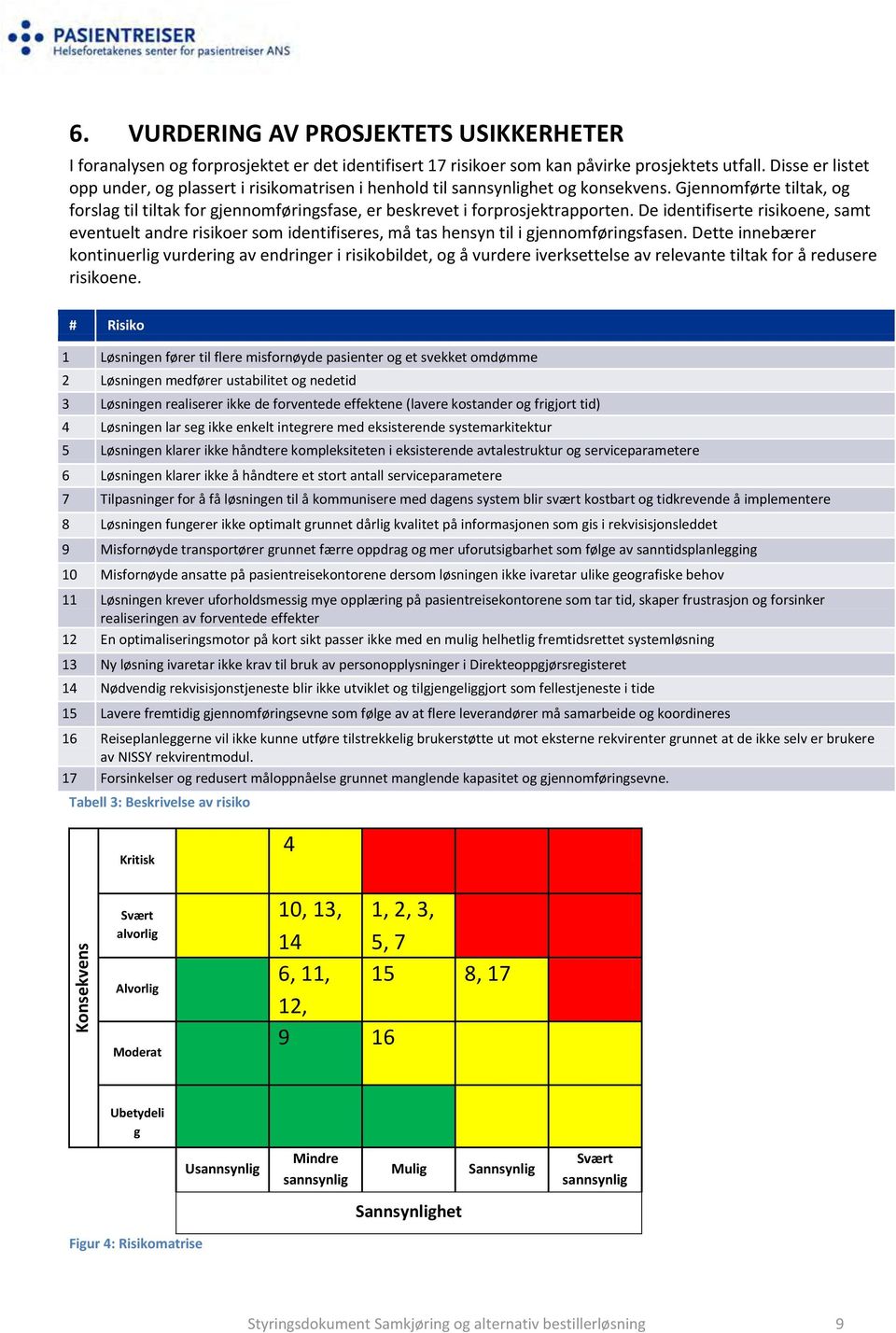 Gjennomførte tiltak, og forslag til tiltak for gjennomføringsfase, er beskrevet i forprosjektrapporten.