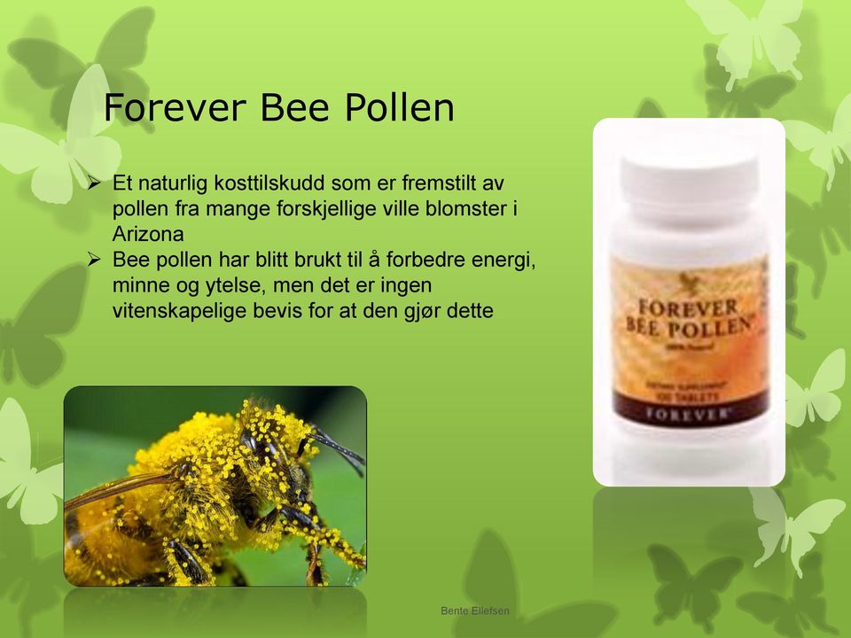 pollen har blitt brukt til å forbedre energi, minne og