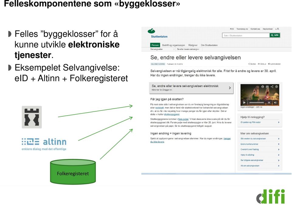 elektroniske tjenester.