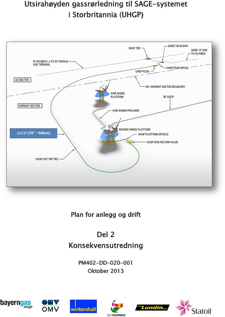 (16" ~94km) Plan for anlegg og drift Del