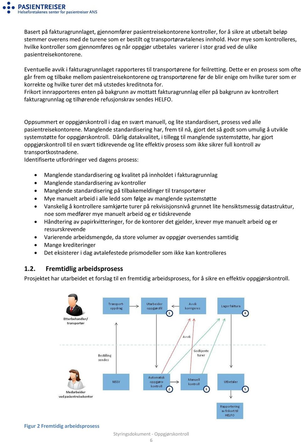 Eventuelle avvik i fakturagrunnlaget rapporteres til transportørene for feilretting.