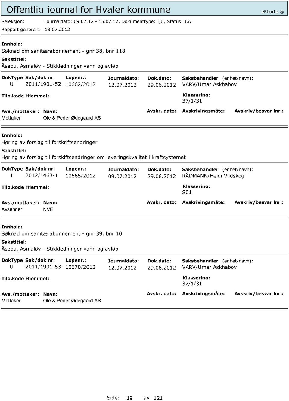 leveringskvalitet i kraftsystemet 2012/1463-1 1066