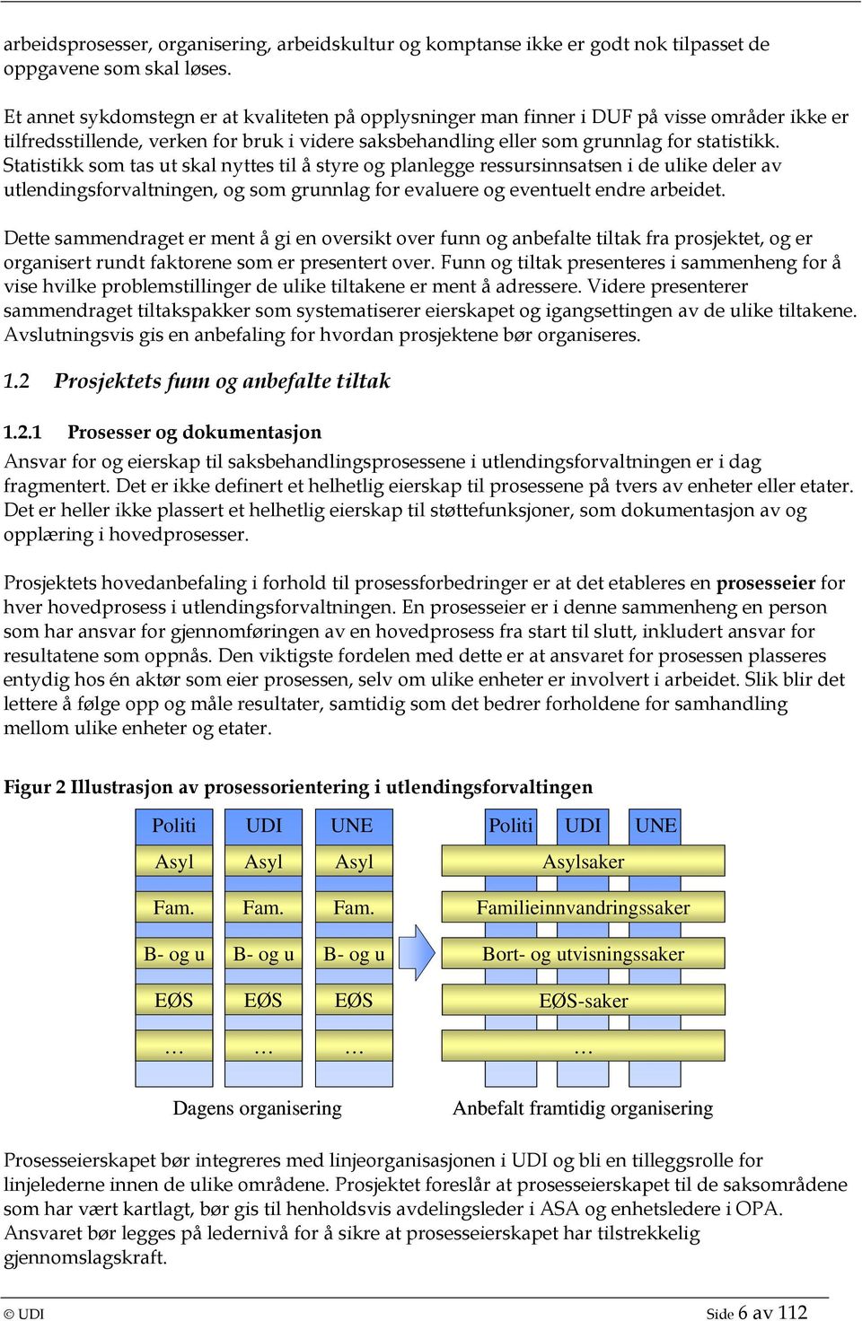 Statistikk som tas ut skal nyttes til å styre og planlegge ressursinnsatsen i de ulike deler av utlendingsforvaltningen, og som grunnlag for evaluere og eventuelt endre arbeidet.