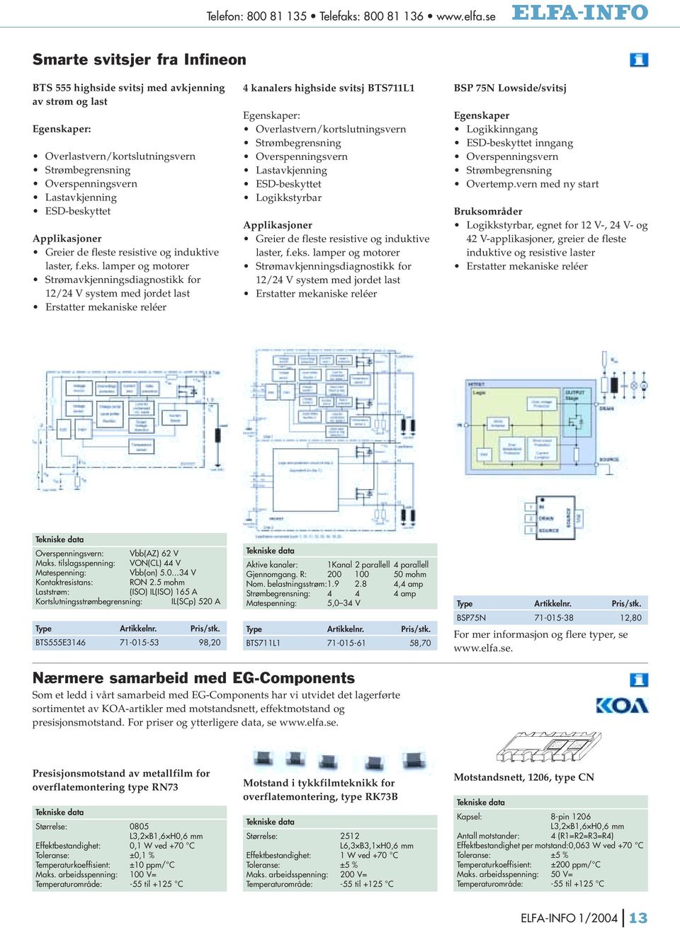 Applikasjoner Greier de fleste resistive og induktive laster, f.eks.