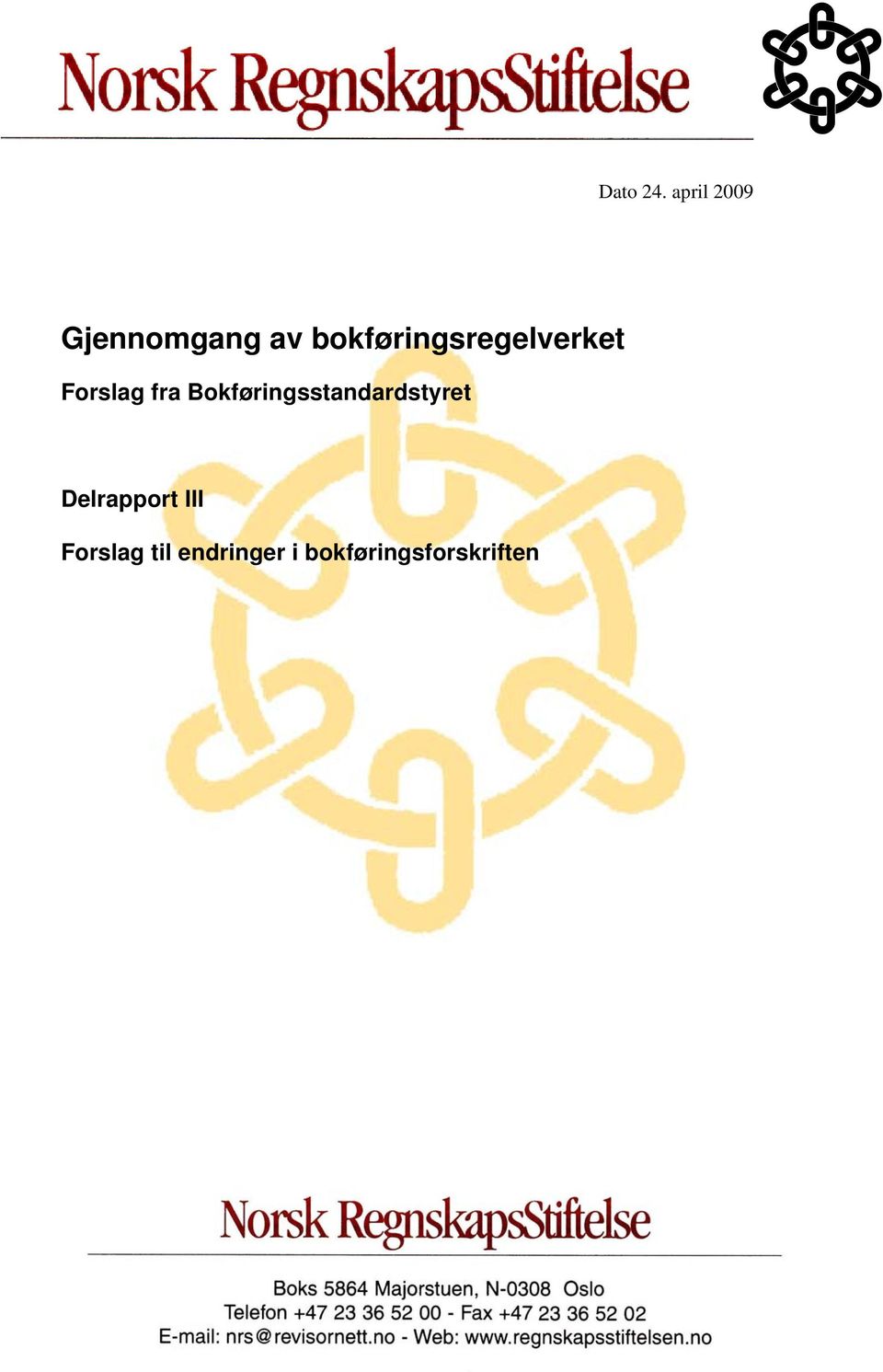 bokføringsregelverket Forslag fra