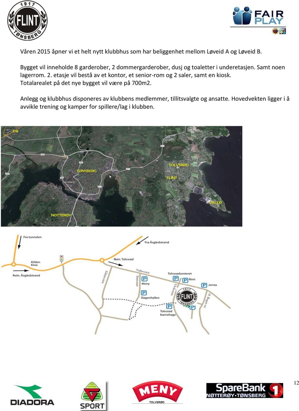 Totalarealet på det nye bygget vil være på 700m2.