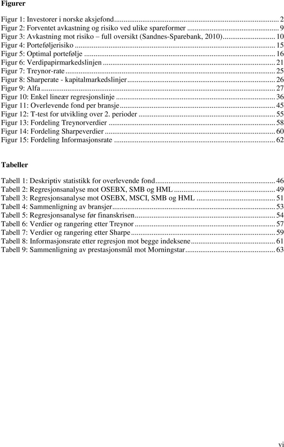 .. 27 Figur 10: Enkel lineær regresjonslinje... 36 Figur 11: Overlevende fond per bransje... 45 Figur 12: T-test for utvikling over 2. perioder... 55 Figur 13: Fordeling Treynorverdier.