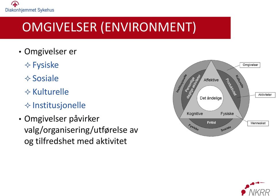 Institusjonelle Omgivelser påvirker