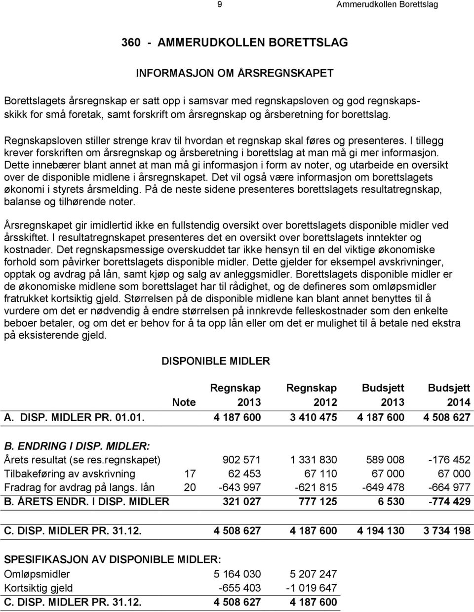 I tillegg krever forskriften om årsregnskap og årsberetning i borettslag at man må gi mer informasjon.