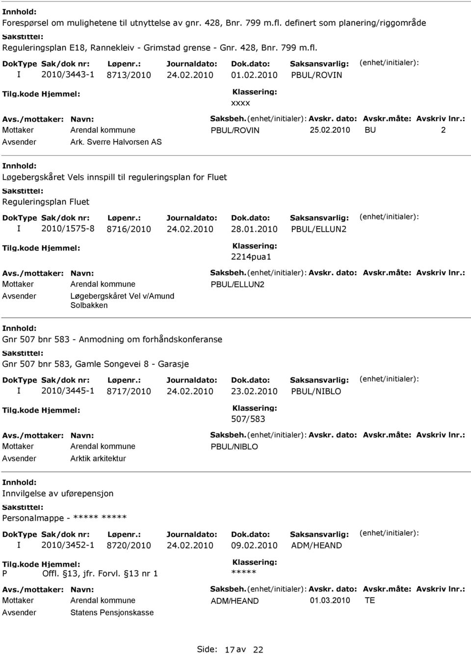 PBUL/ROVN xxxx PBUL/ROVN 25. BU 2 Avsender Ark. Sverre Halvorsen AS nnhold: Løgebergskåret Vels innspill til reguleringsplan for Fluet Reguleringsplan Fluet 2010