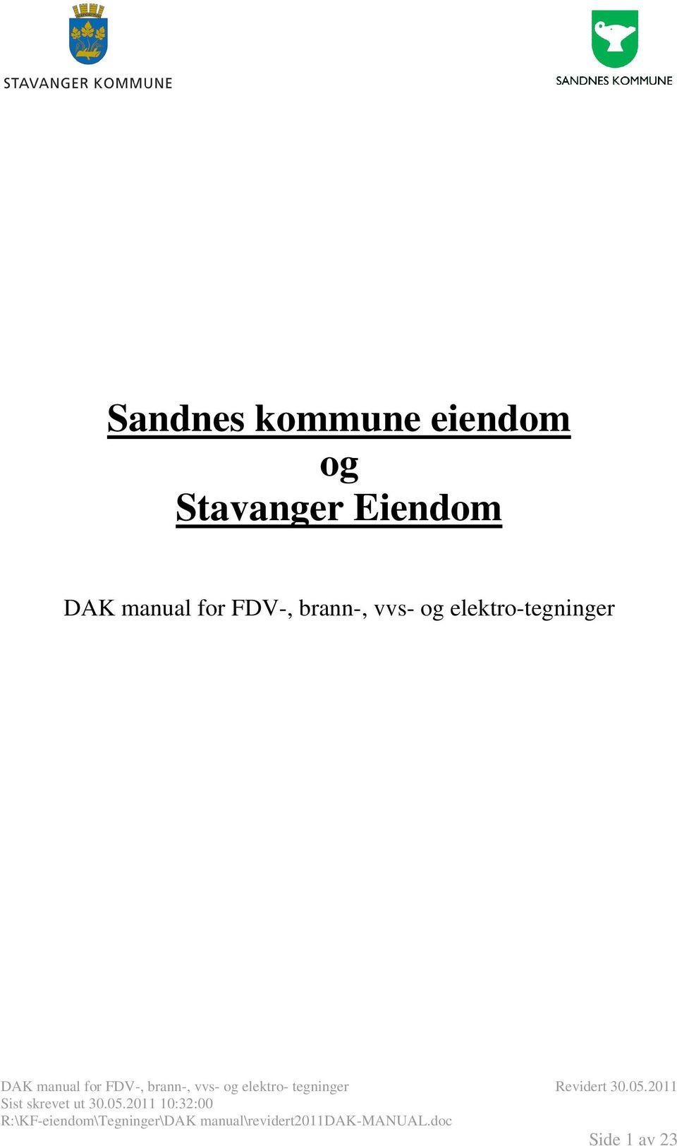 manual for FDV-, brann-,