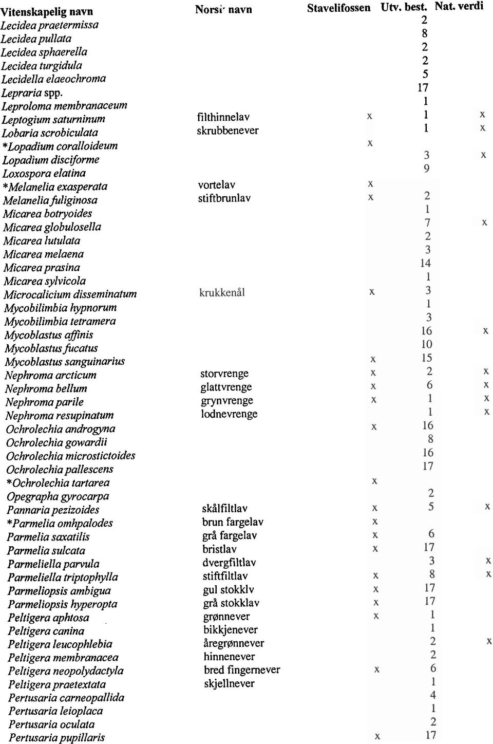 globulosella Micarea lutulata Micarea melaena Micarea prmina Micarea sylvicola Microcalicium disseminatum Mycobilimbia hypnorum Mycobilimbia tetramera Mycoblastus ufinis Mycoblastus ficatus