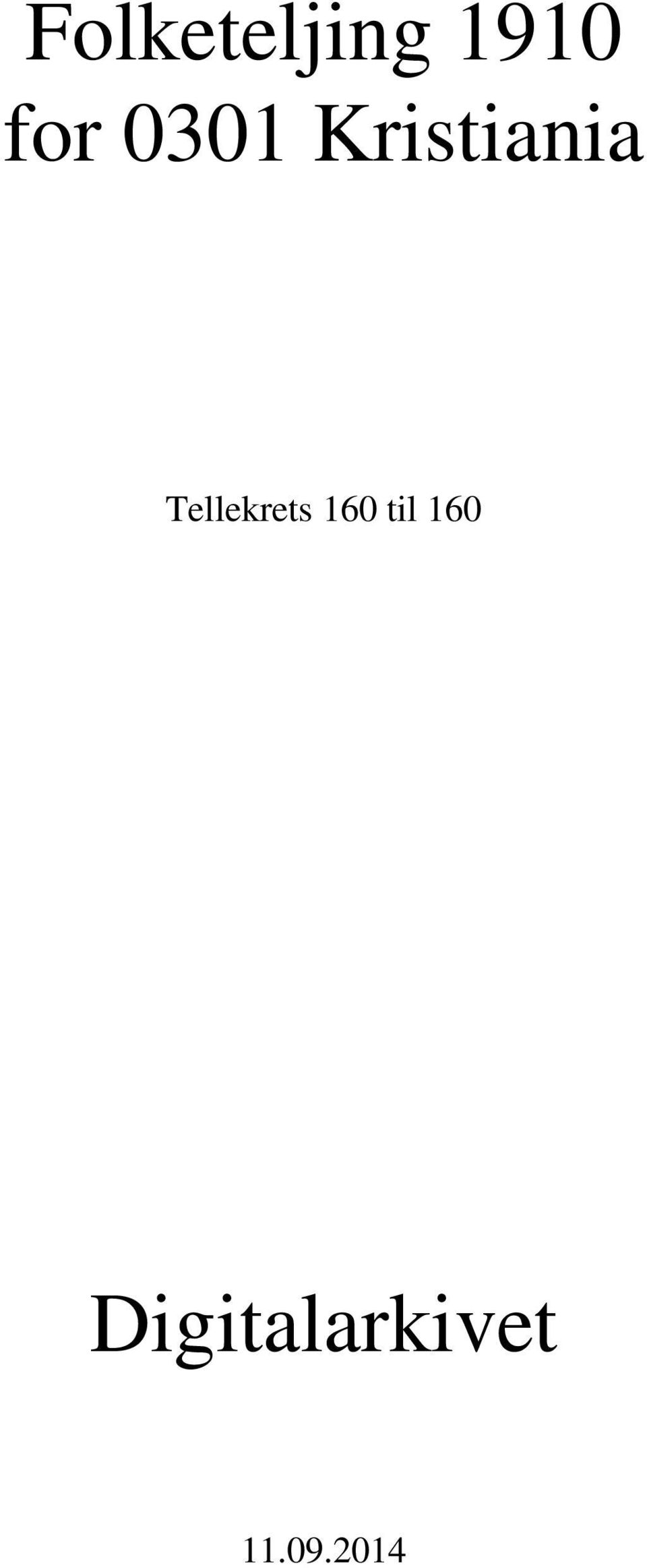 Tellekrets 160 til