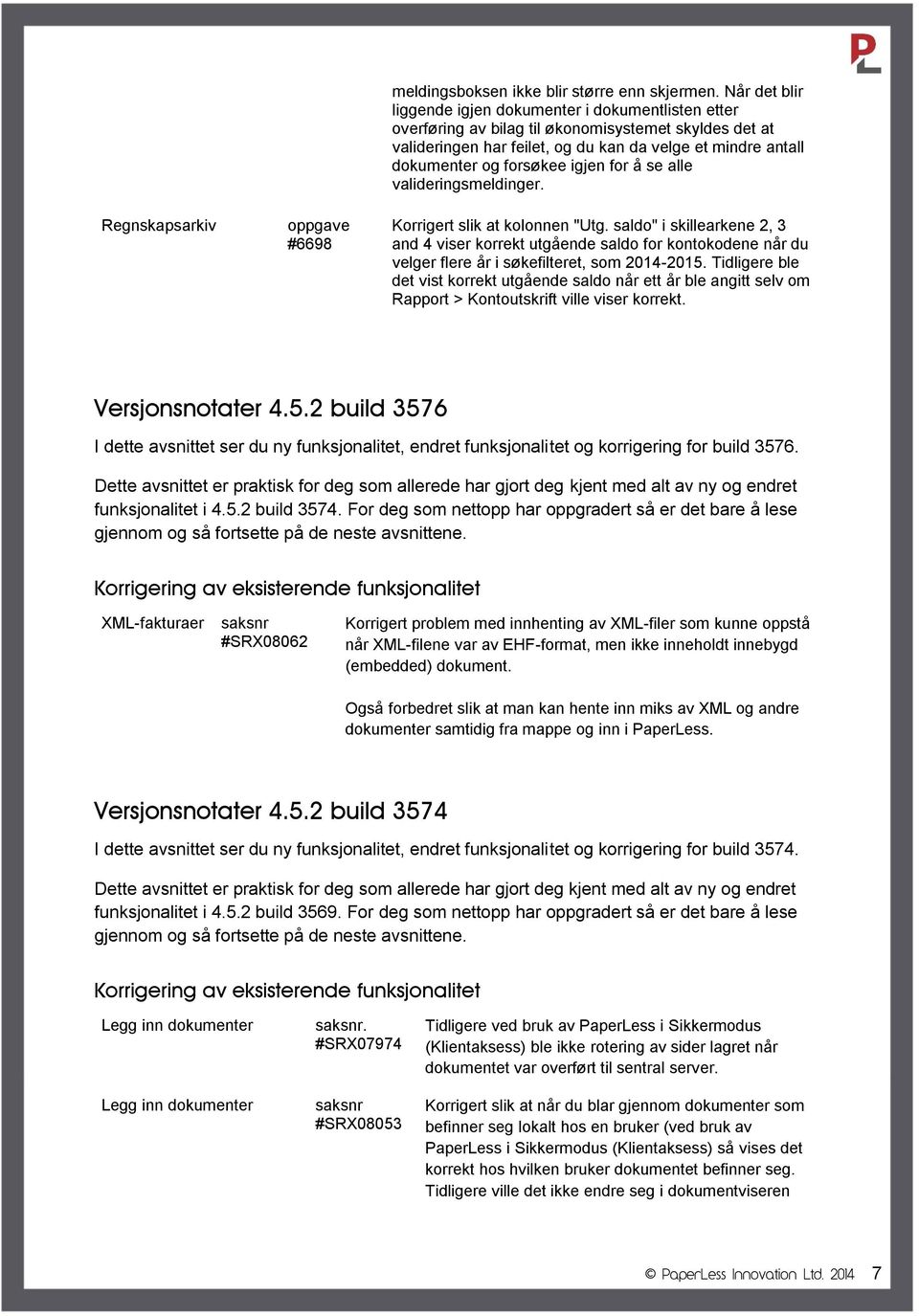 forsøkee igjen for å se alle valideringsmeldinger. Korrigert slik at kolonnen "Utg.