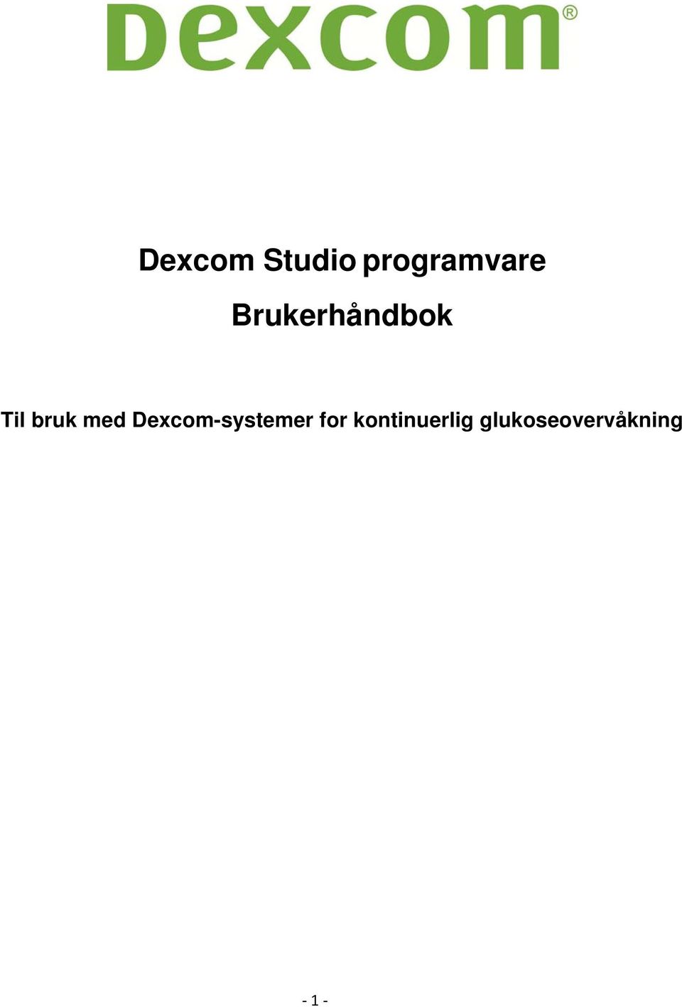 Dexcom-systemer for