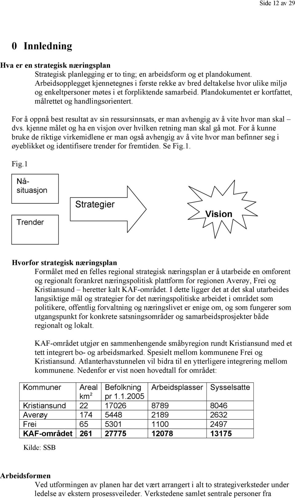 For å oppnå best resultat av sin ressursinnsats, er man avhengig av å vite hvor man skal dvs. kjenne målet og ha en visjon over hvilken retning man skal gå mot.