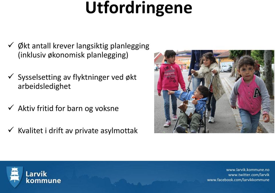 flyktninger ved økt arbeidsledighet Aktiv fritid for