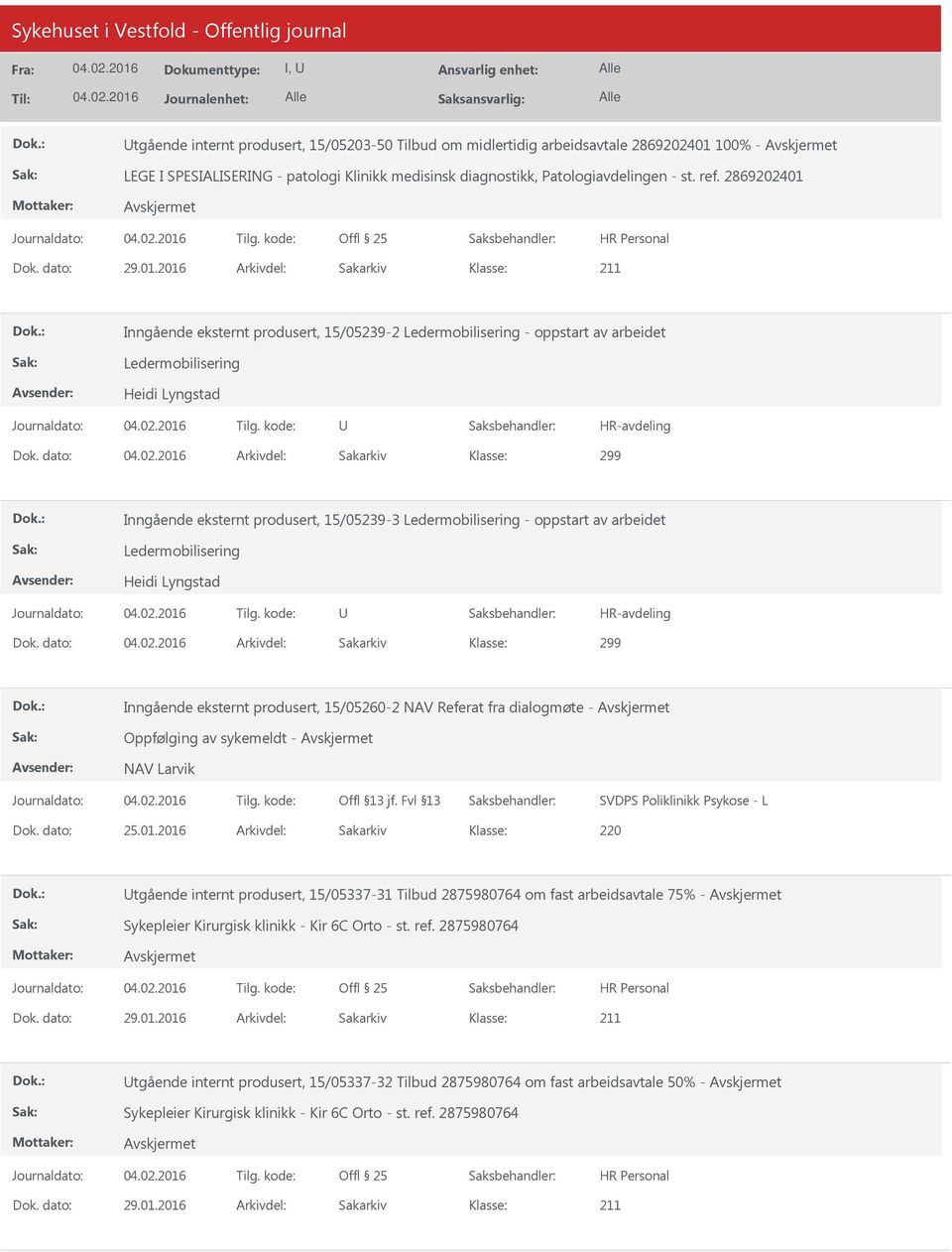 dato: Arkivdel: Sakarkiv 299 Inngående eksternt produsert, 15/05239-3 Ledermobilisering - oppstart av arbeidet Ledermobilisering Heidi Lyngstad HR-avdeling Dok.