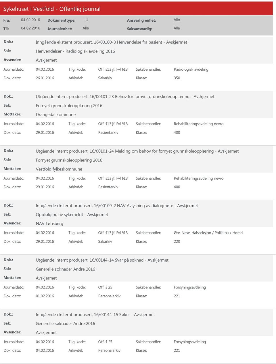 Radiologisk avdeling Dok. dato: 26.01.