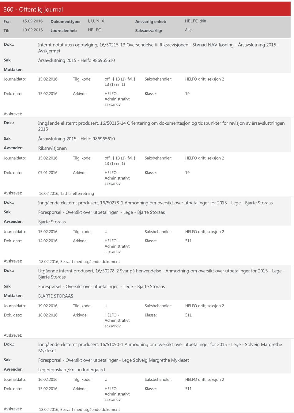 Tilg. kode: 07.01.2016-19 16.02.