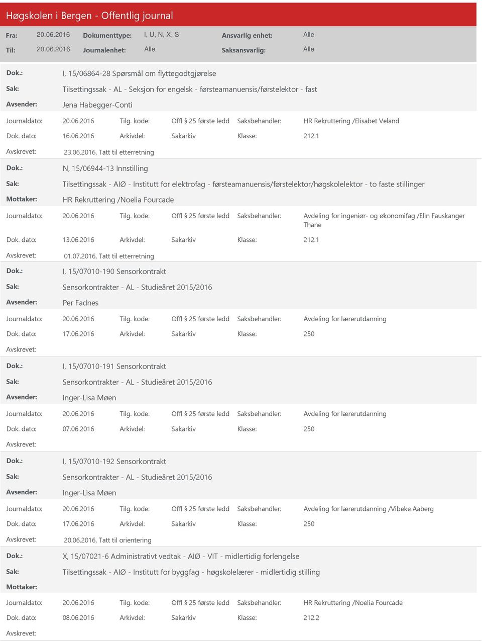 og økonomifag /Elin Fauskanger Thane Dok. dato: 13.06.2016 Arkivdel: Sakarkiv 01.07.