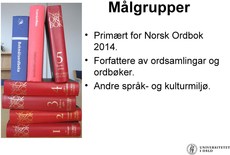 Forfattere av ordsamlingar