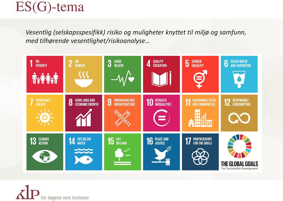 muligheter knyttet til miljø og