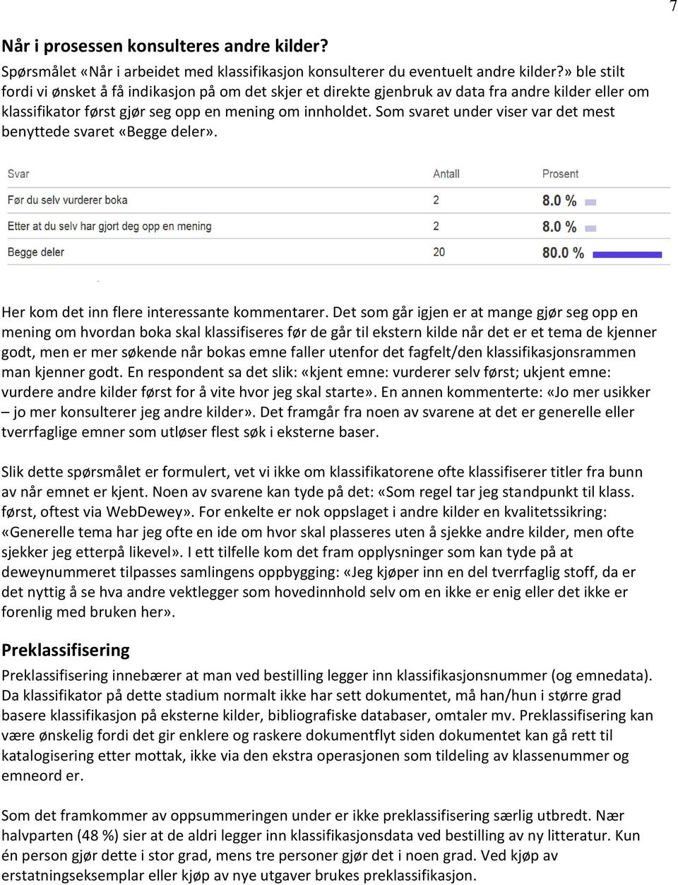 Som svaret under viser var det mest benyttede svaret «Begge deler». Her kom det inn flere interessante kommentarer.